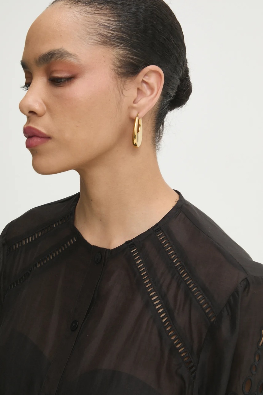 Πουκάμισο Answear.LAB χρώμα: μαύρο φωτογραφία