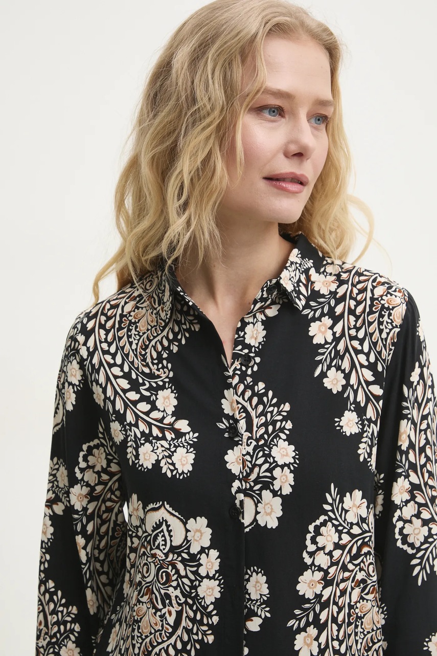 Πουκάμισο Answear.LAB χρώμα: μαύρο φωτογραφία