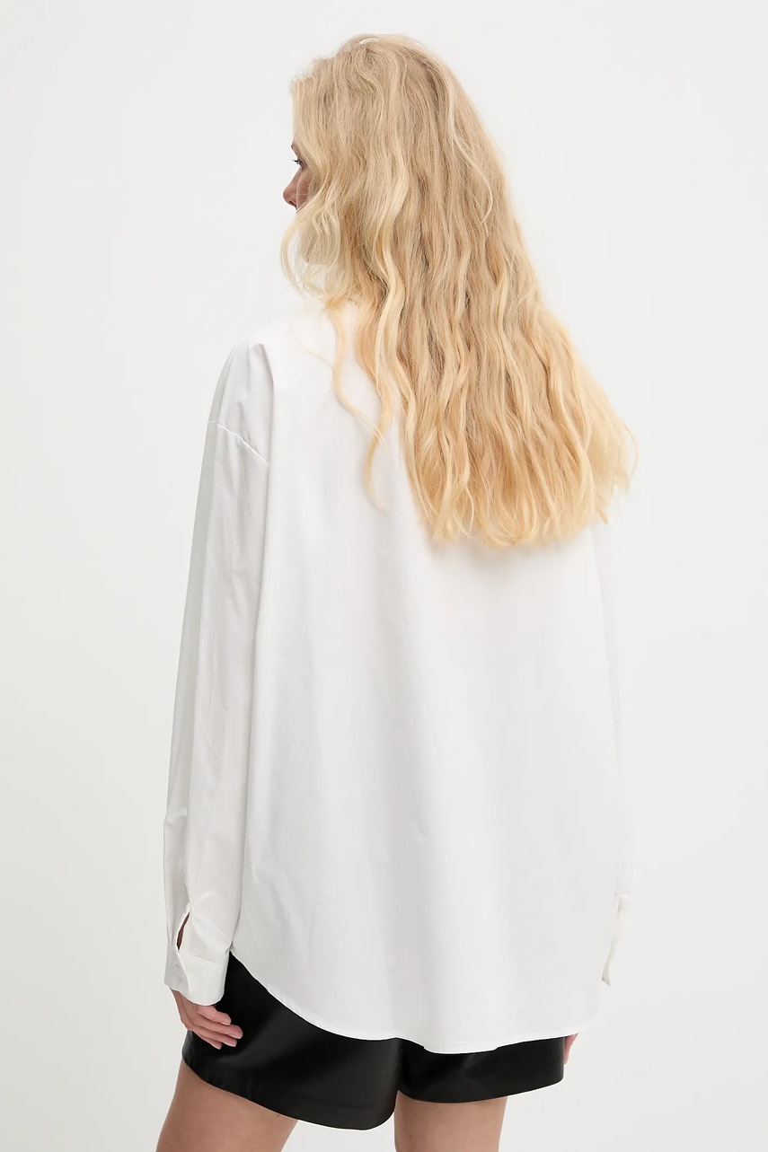 Βαμβακερό πουκάμισο Answear.LAB χρώμα: άσπρο φωτογραφία