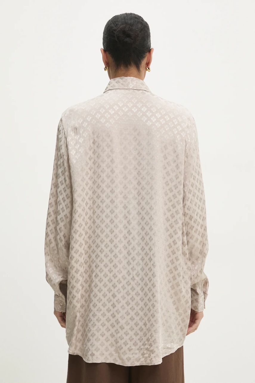 Πουκάμισο Answear.LAB χρώμα: μπεζ φωτογραφία