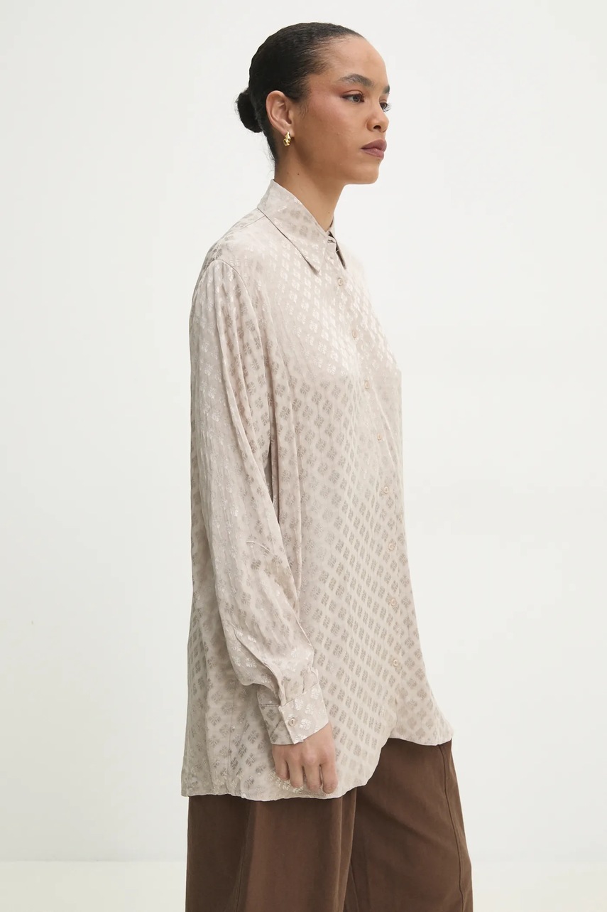 Πουκάμισο Answear.LAB χρώμα: μπεζ φωτογραφία