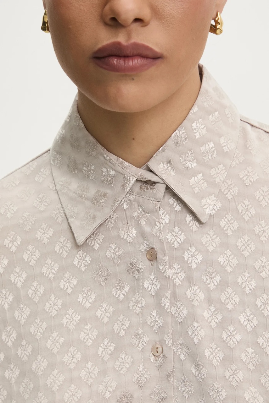 Πουκάμισο Answear.LAB χρώμα: μπεζ φωτογραφία