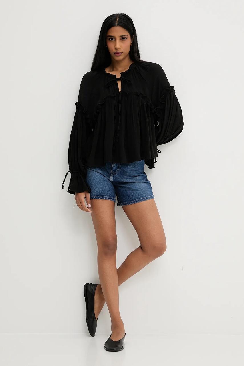 Блузка Answear.LAB цвет бежевый однотонная