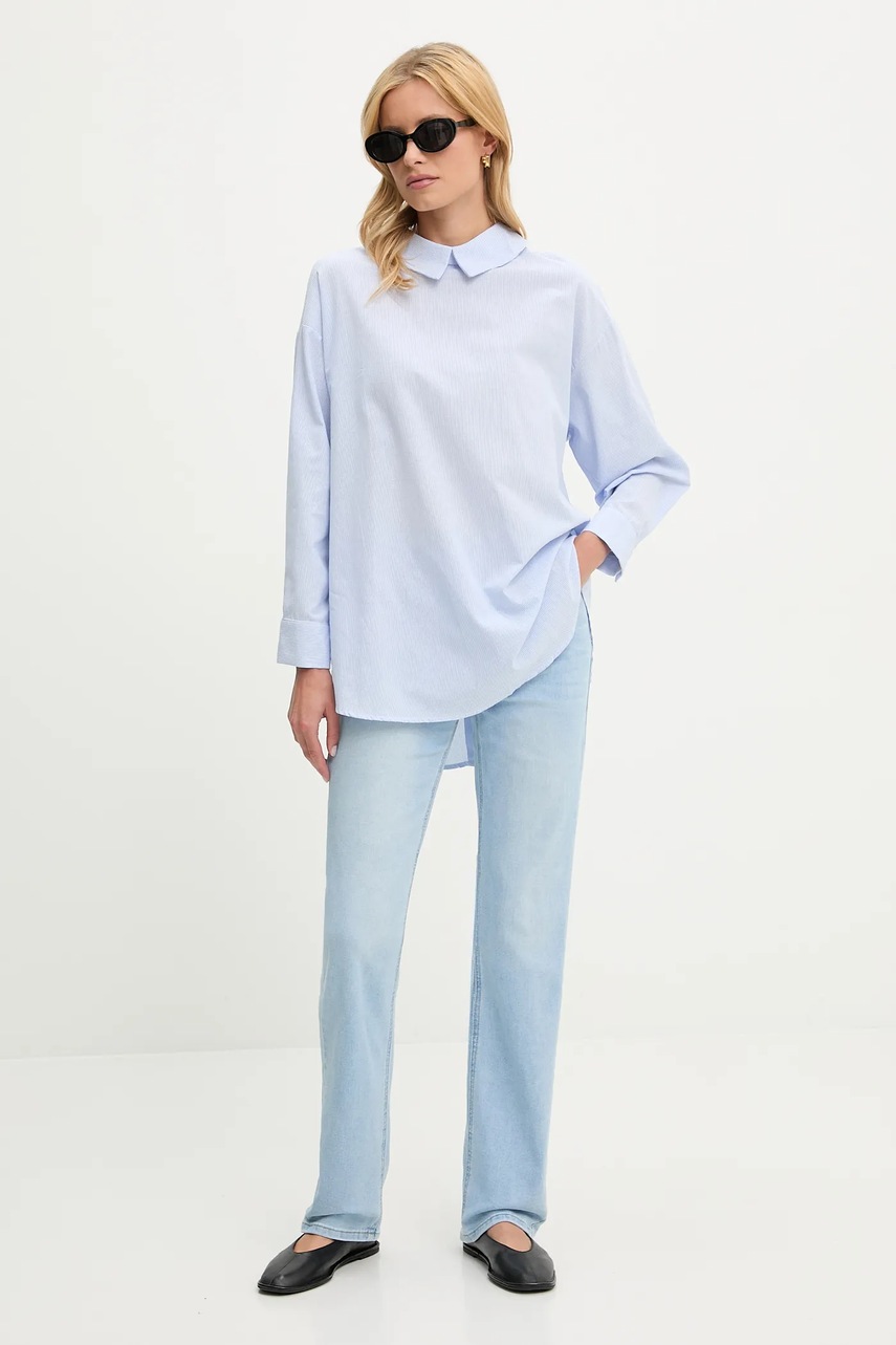 Льняная рубашка Answear.LAB relaxed классический воротник