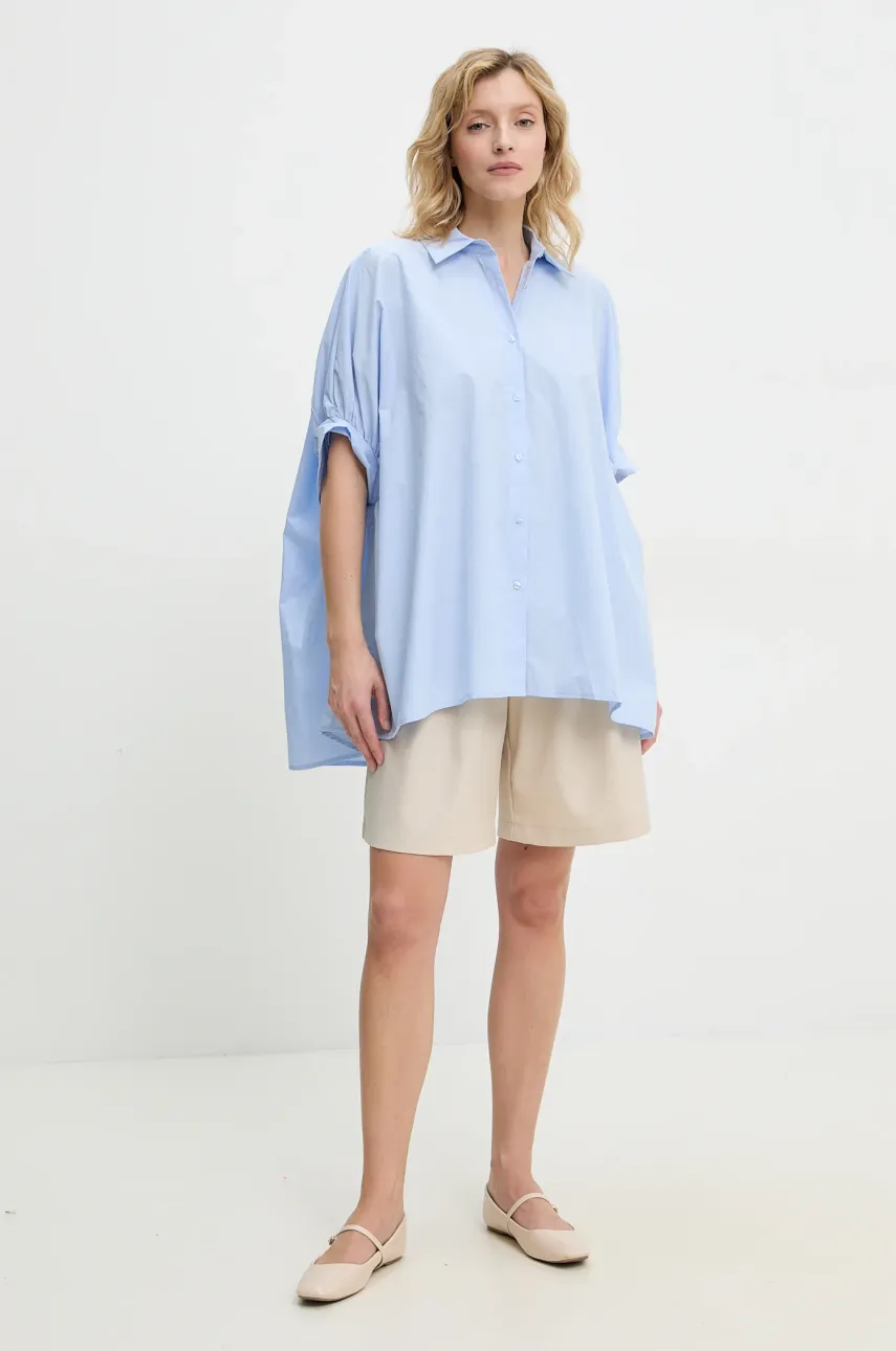 Хлопковая рубашка Answear.LAB женская relaxed классический воротник Хлопковая рубашка Answear.LAB женская relaxed классический воротник