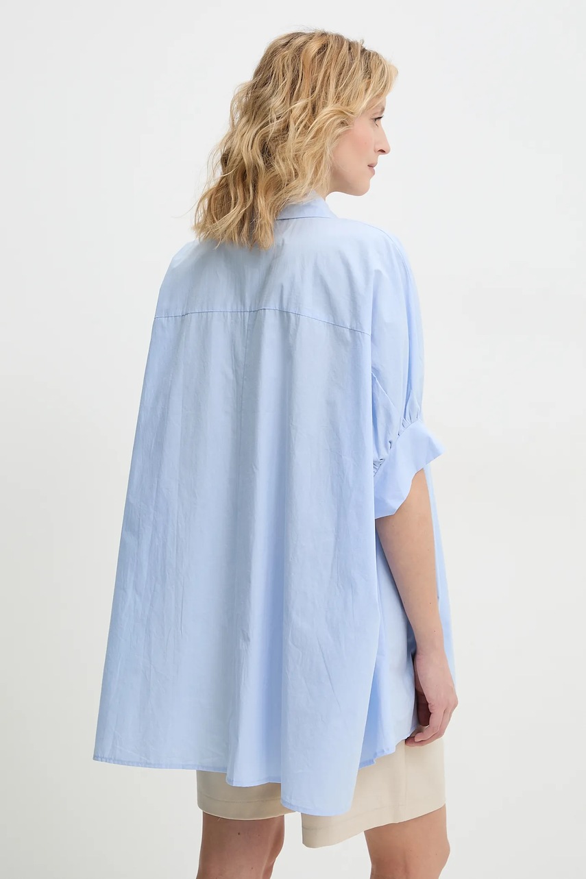 Βαμβακερό πουκάμισο Answear.LAB χρώμα: μπλε φωτογραφία