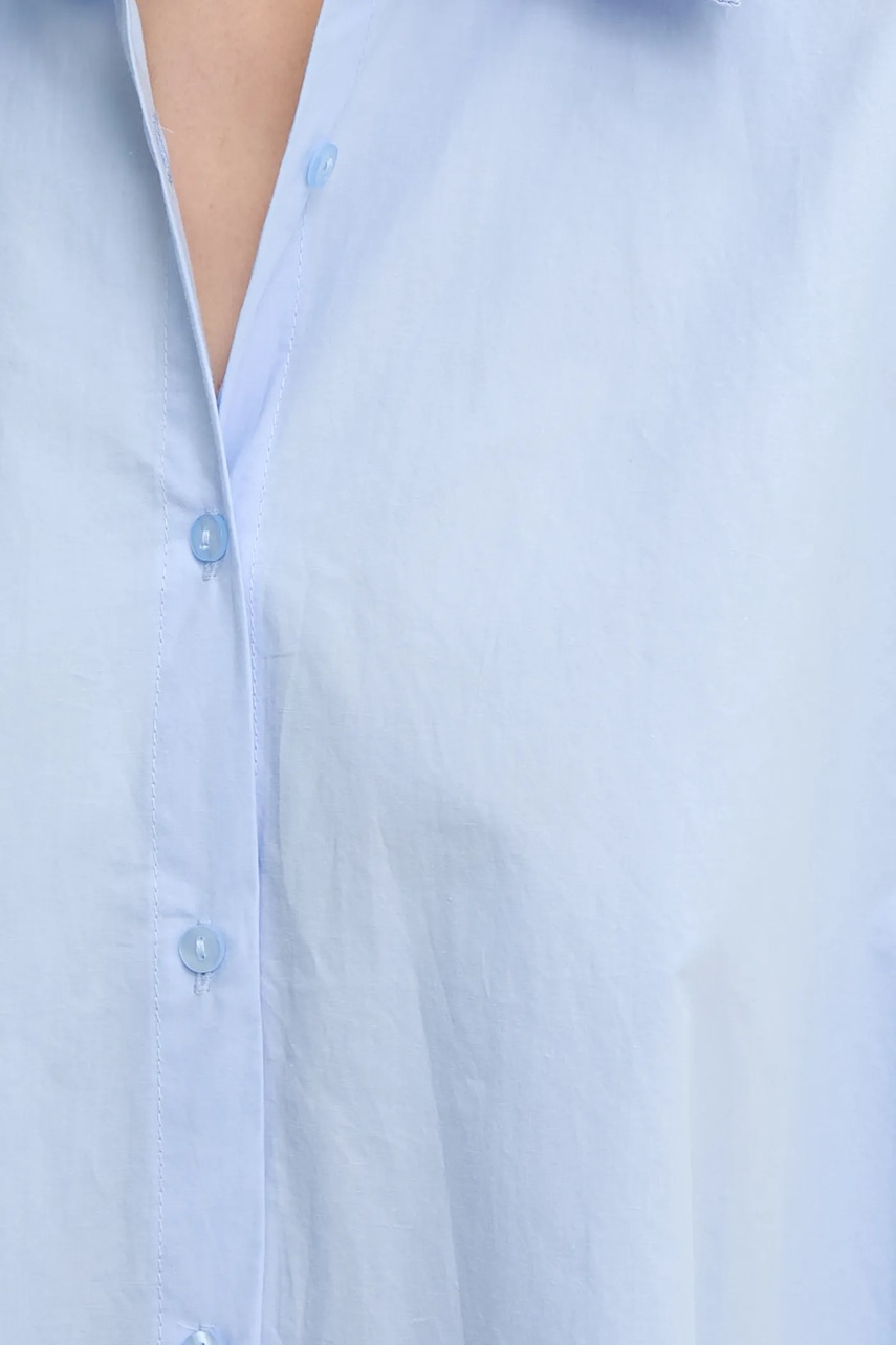 Βαμβακερό πουκάμισο Answear.LAB χρώμα: μπλε φωτογραφία
