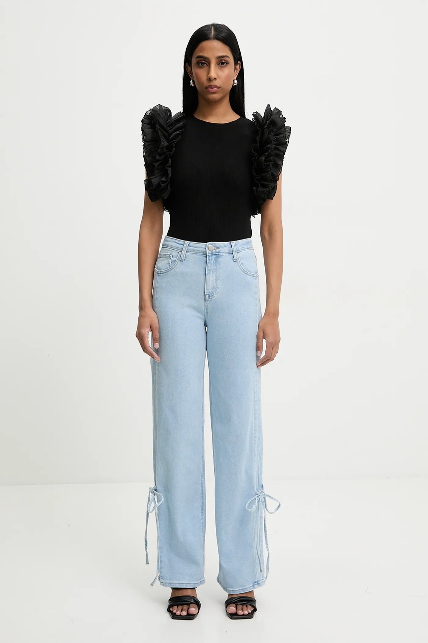 Блузка Answear.LAB цвет чёрный однотонная