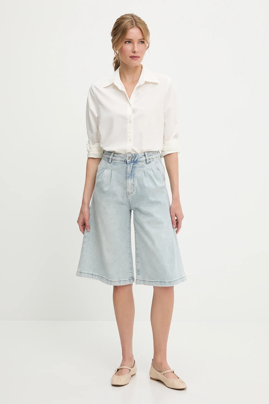 Рубашка Answear.LAB цвет белый relaxed классический воротник Рубашка Answear.LAB цвет белый relaxed классический воротник