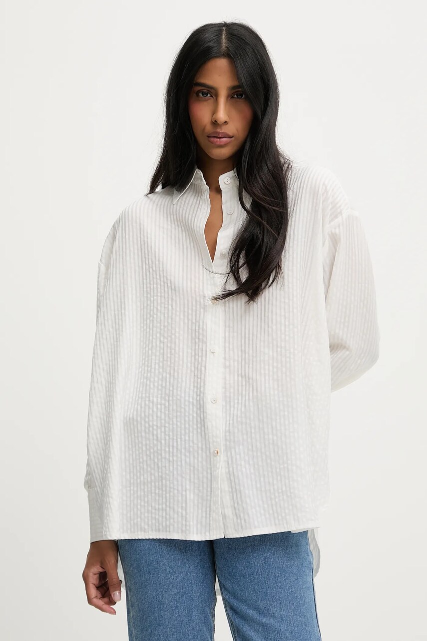Answear Lab camasa culoarea alb, cu guler clasic, relaxed