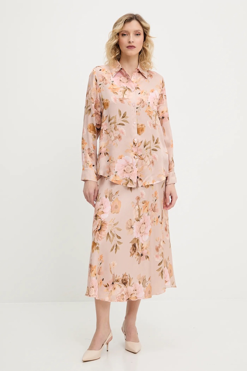 Рубашка Answear.LAB цвет розовый regular классический воротник