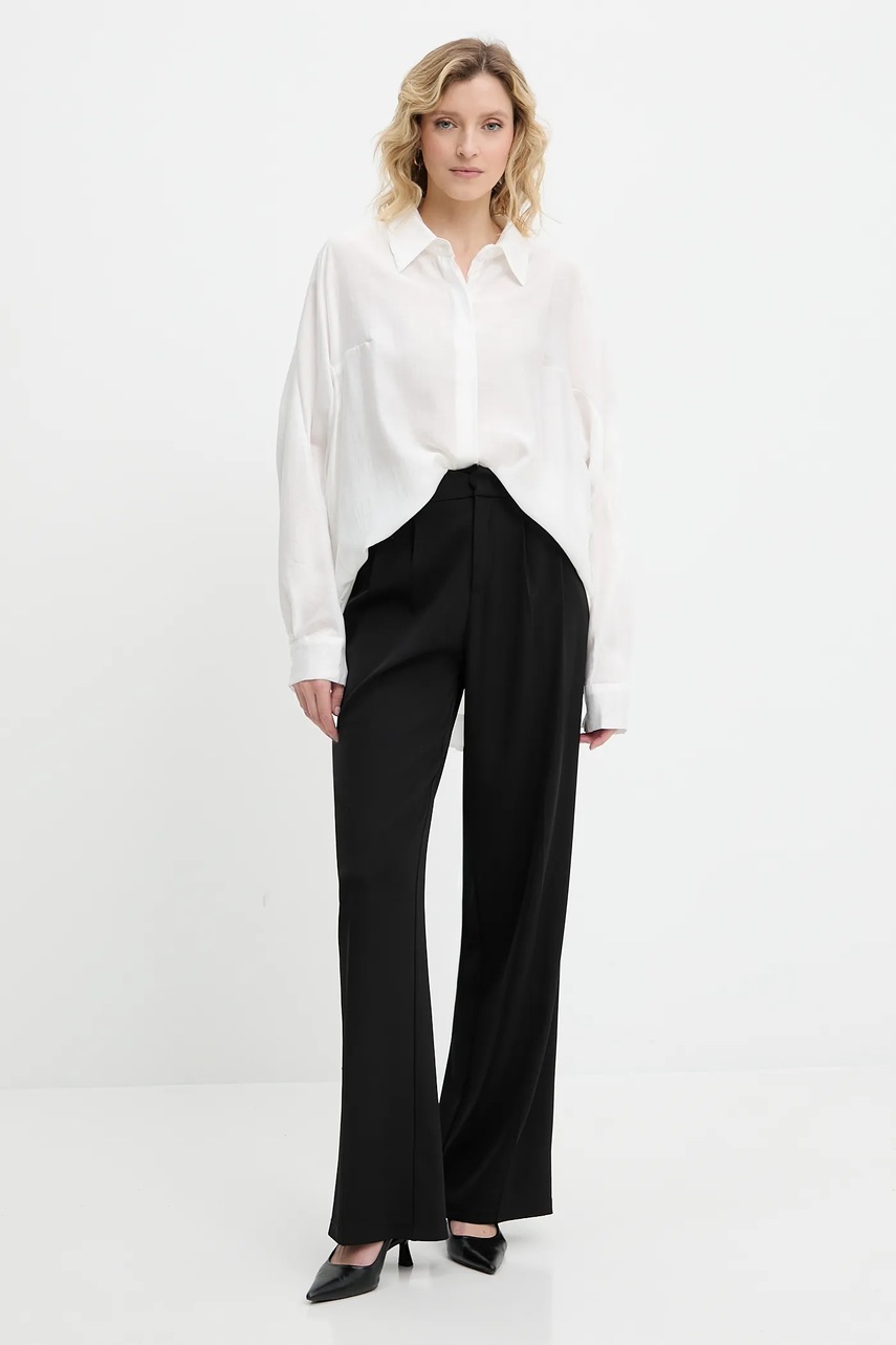 Рубашка Answear.LAB цвет белый relaxed классический воротник Рубашка Answear.LAB цвет белый relaxed классический воротник