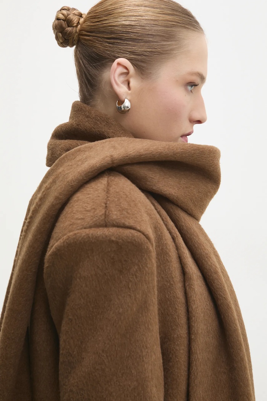Παλτό Answear.LAB χρώμα: καφέ φωτογραφία