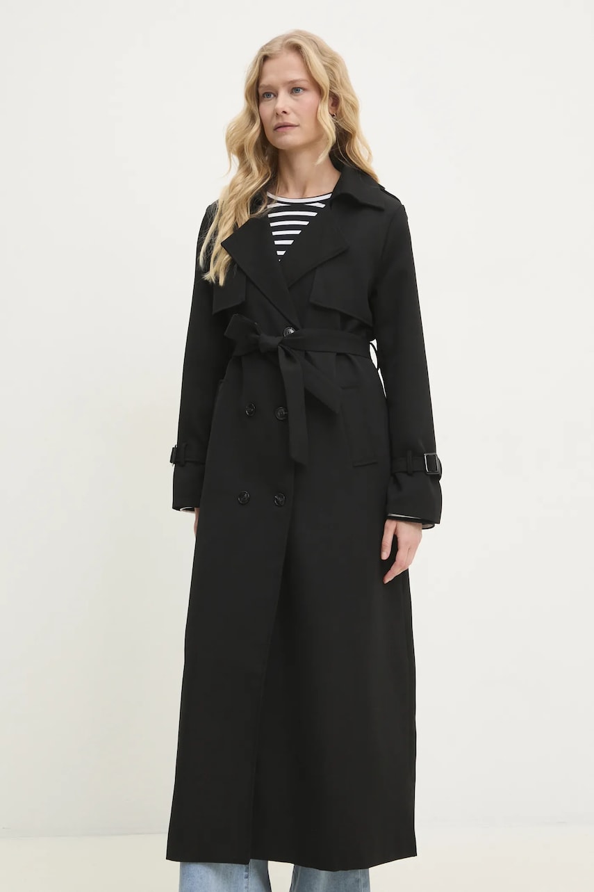 Answear Lab trenci femei, culoarea negru, de tranzitie Answear Lab trenci femei, culoarea negru, de tranzitie