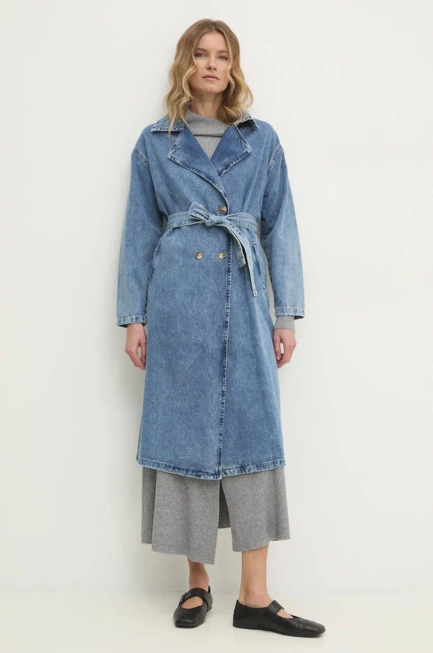 Джинсовый плащ Answear.LAB женский переходной Джинсовый плащ Answear.LAB женский переходной