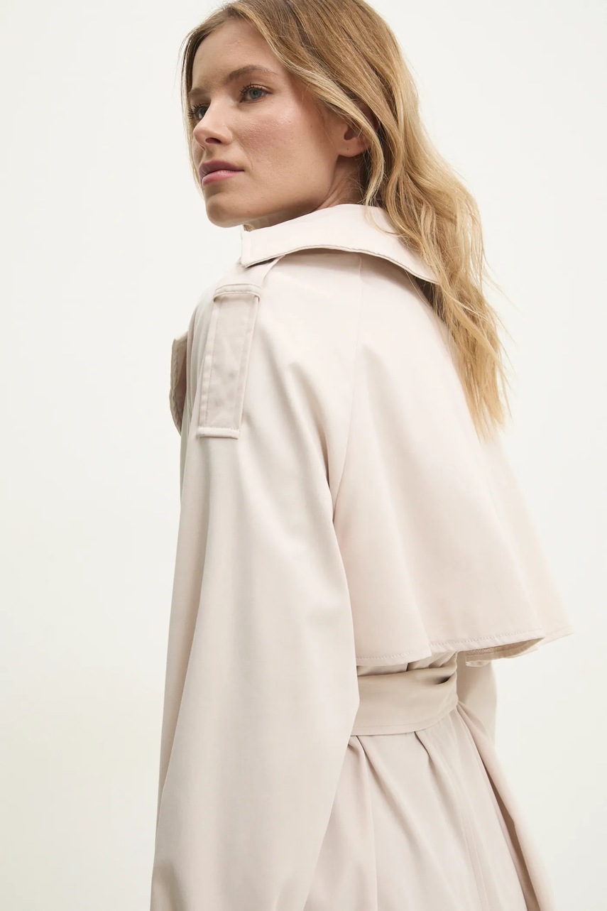 Καμπαρντίνα Answear.LAB χρώμα: μπεζ φωτογραφία