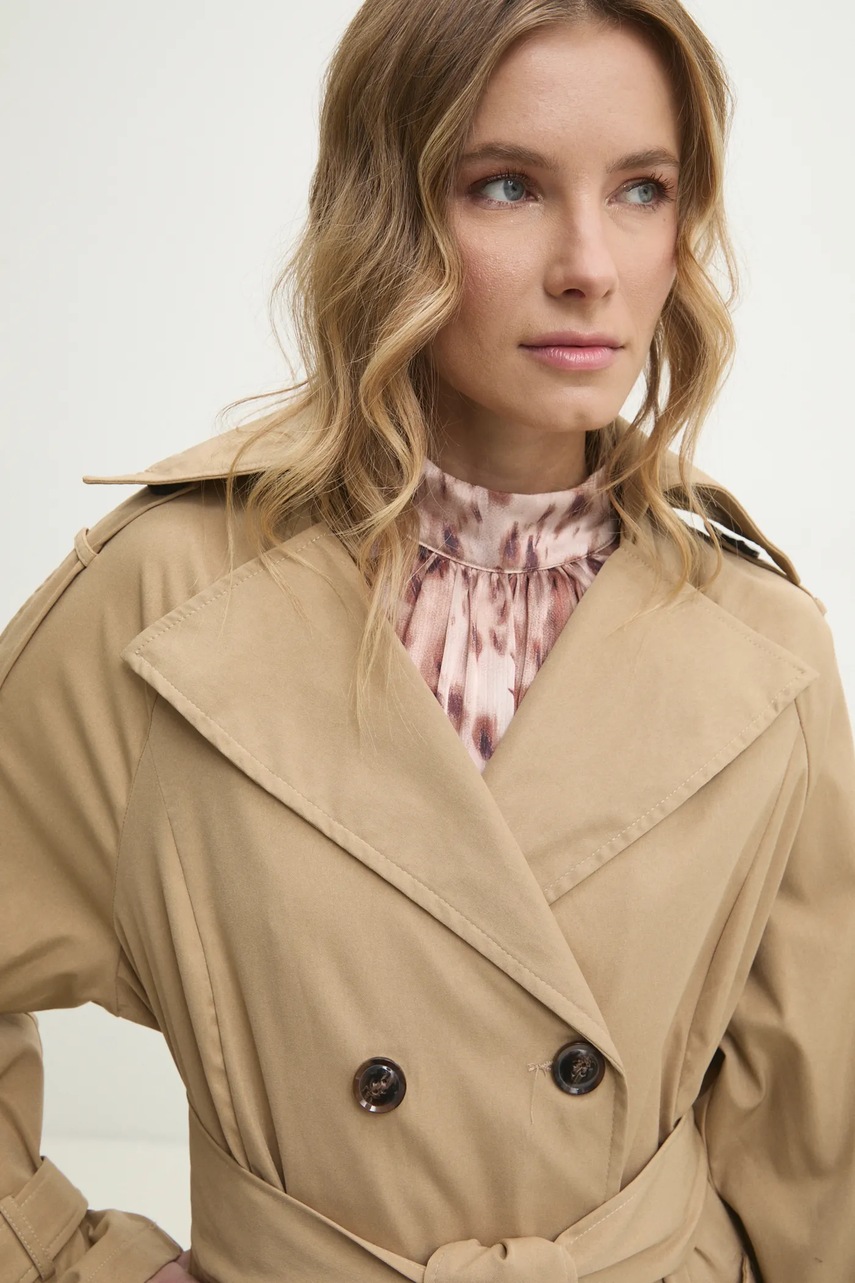 Καμπαρντίνα Answear.LAB χρώμα: καφέ φωτογραφία