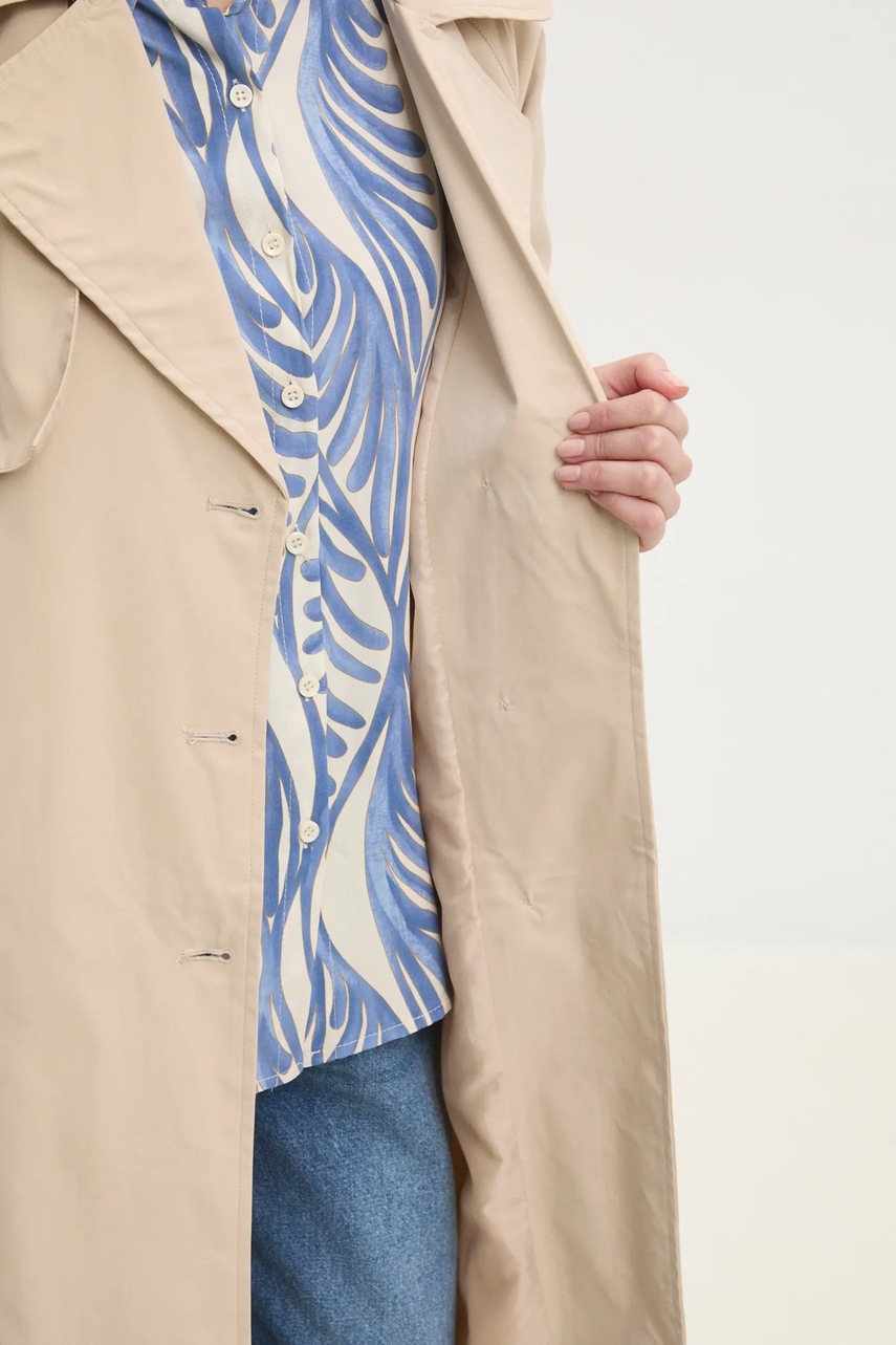 Καμπαρντίνα Answear.LAB χρώμα: μπεζ φωτογραφία