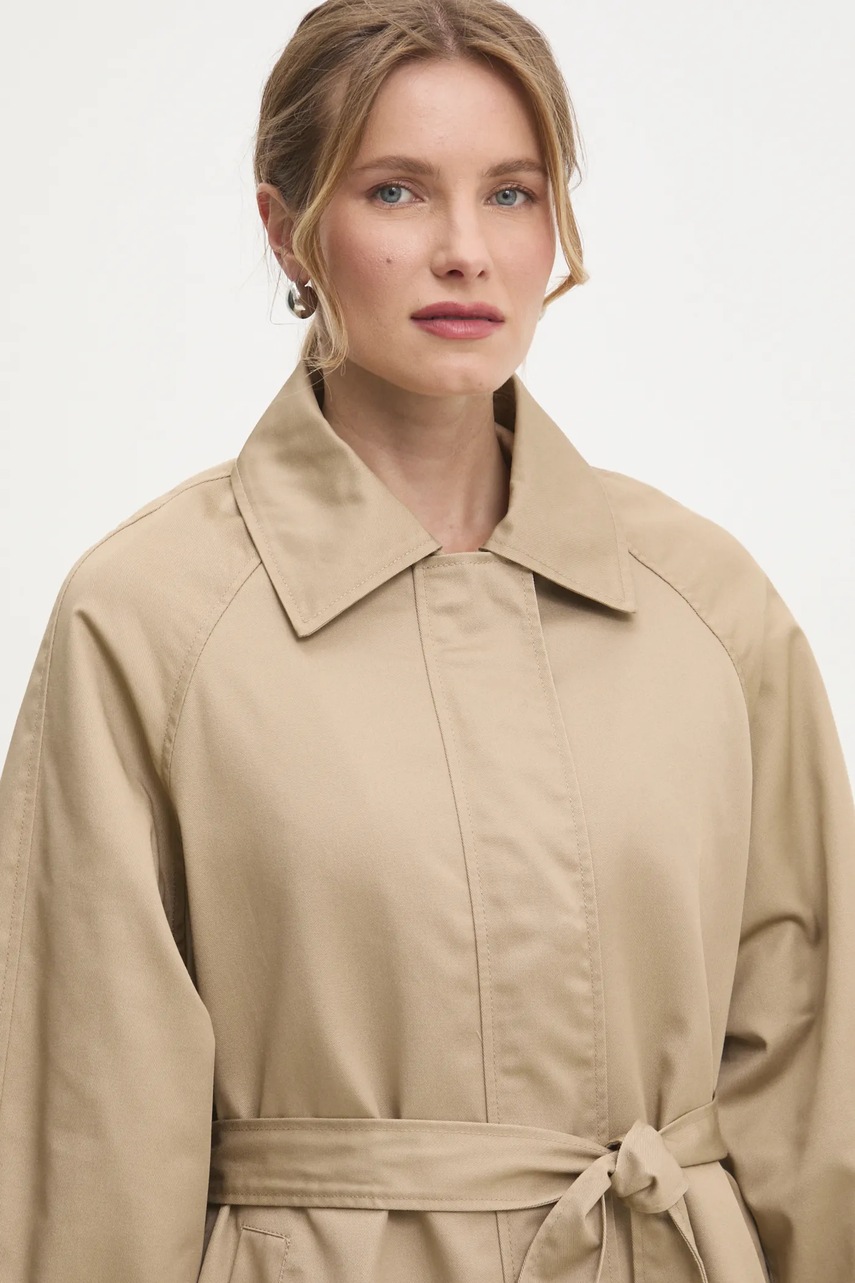 Παλτό Answear.LAB χρώμα: μπεζ φωτογραφία