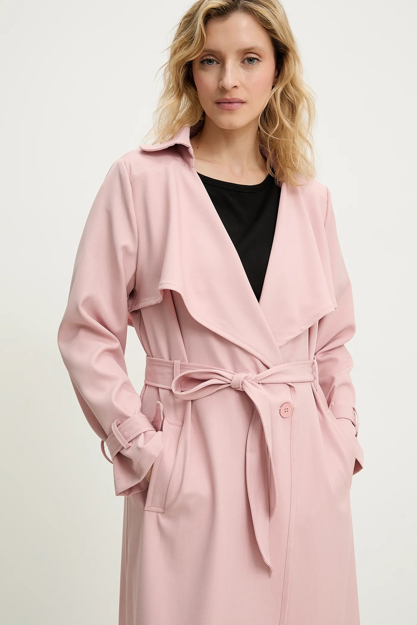 Καμπαρντίνα Answear.LAB χρώμα: ροζ φωτογραφία