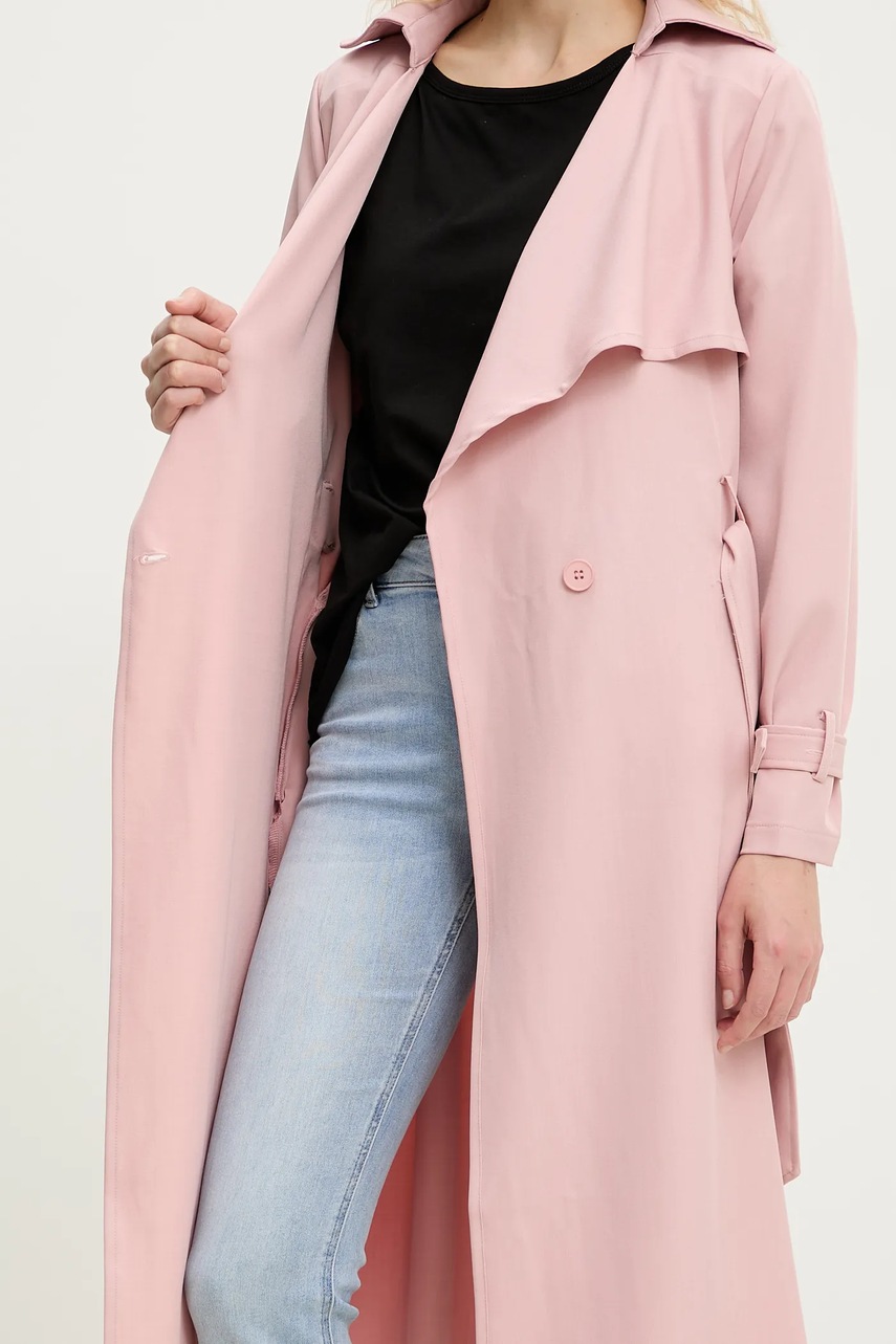 Καμπαρντίνα Answear.LAB χρώμα: ροζ φωτογραφία