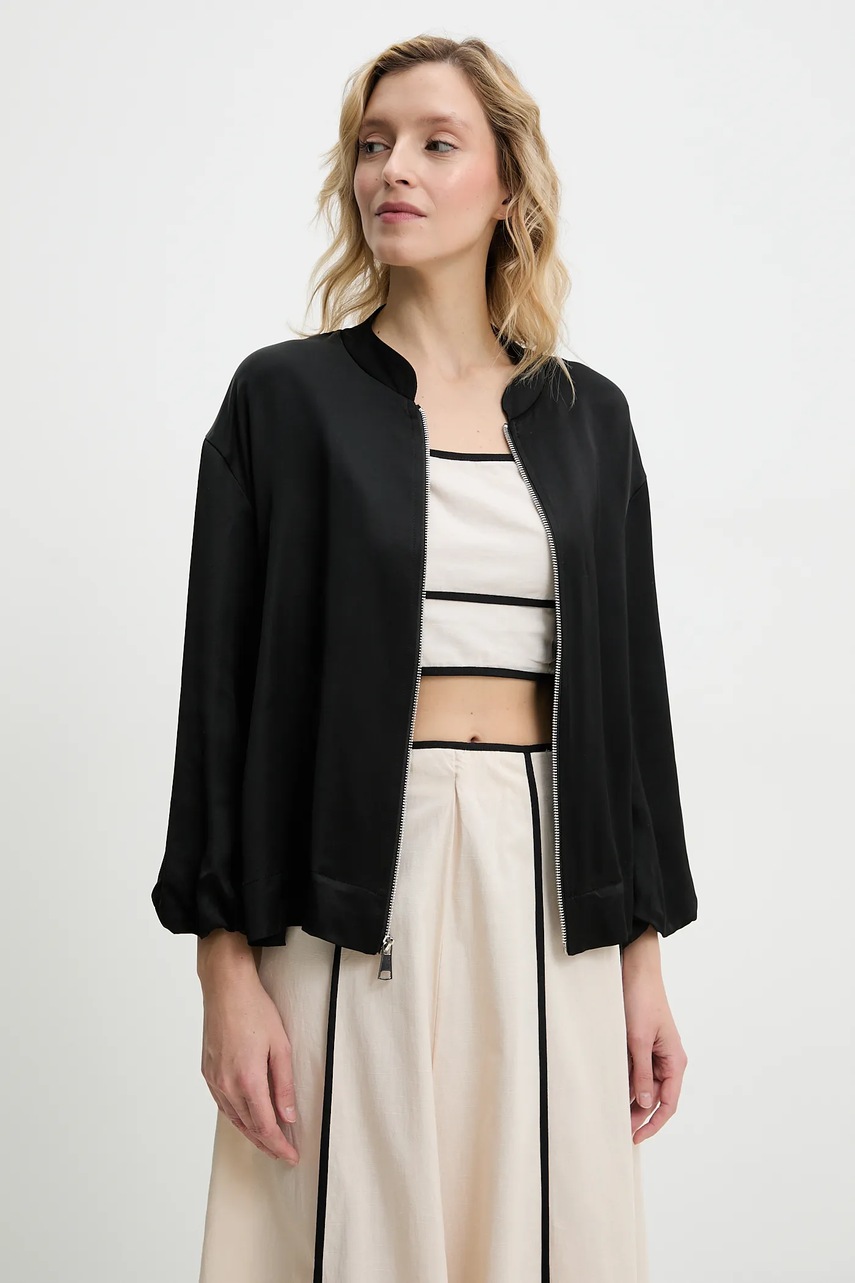 Μπουφάν Answear.LAB χρώμα: μαύρο φωτογραφία