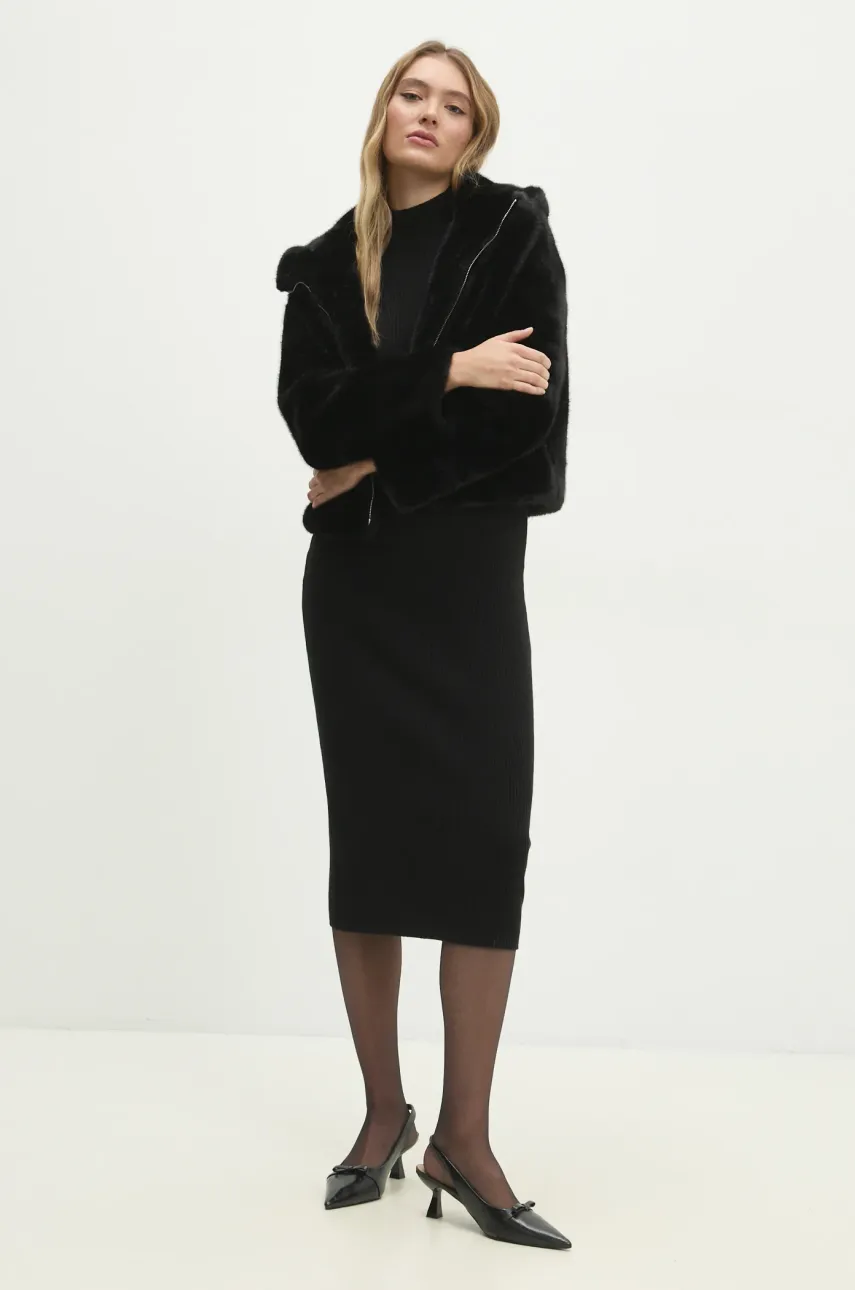 Куртка Answear.LAB женская цвет чёрный переходная oversize Куртка Answear.LAB женская цвет чёрный переходная oversize