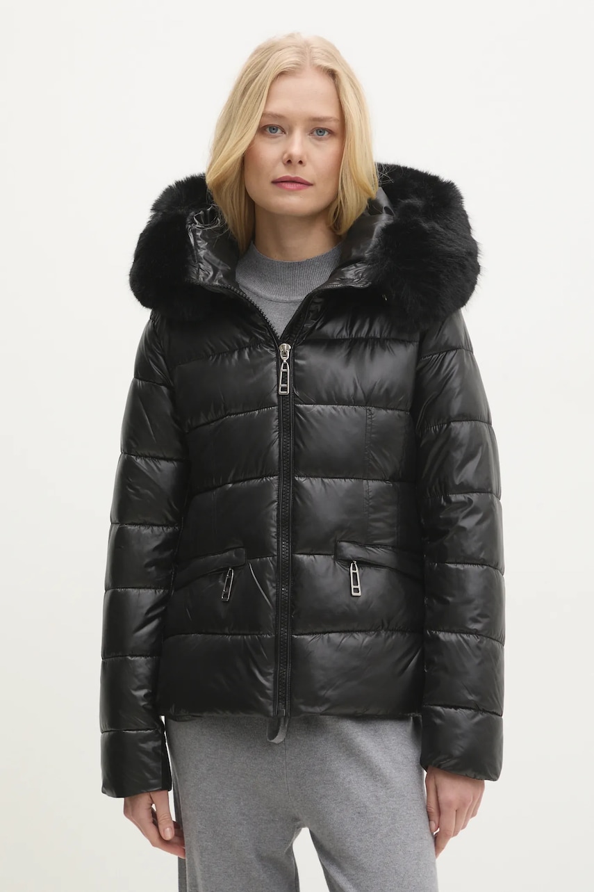 Answear Lab geaca femei, culoarea negru, de iarna