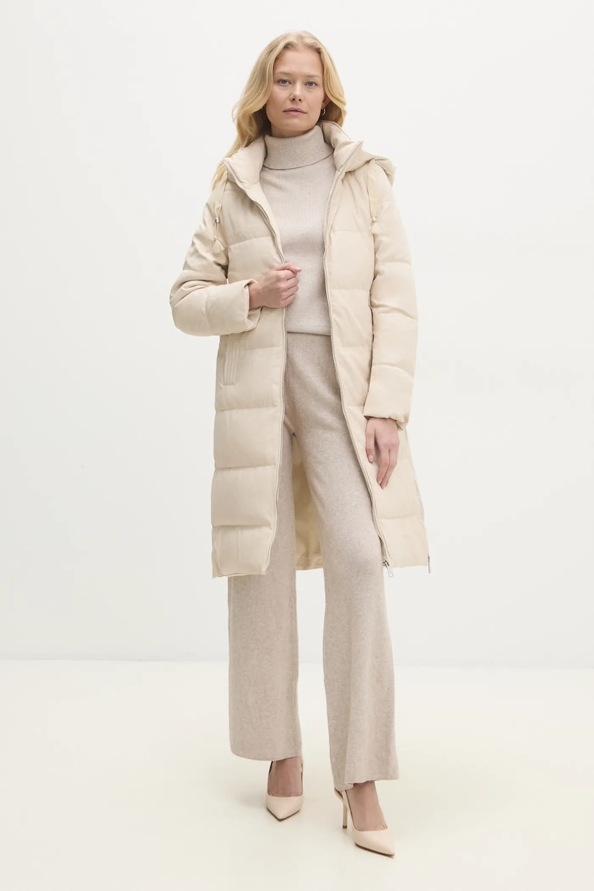 Куртка Answear.LAB женская цвет бежевый зимняя Куртка Answear.LAB женская цвет бежевый зимняя