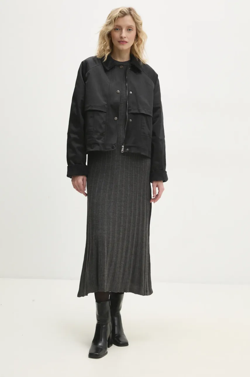 Куртка Answear.LAB женская цвет чёрный переходная oversize Куртка Answear.LAB женская цвет чёрный переходная oversize