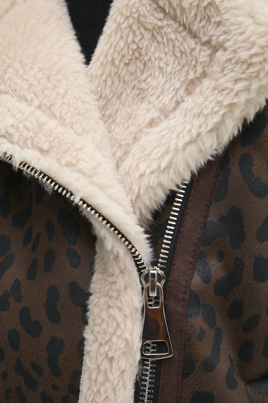 Μπουφάν Answear.LAB χρώμα: καφέ φωτογραφία