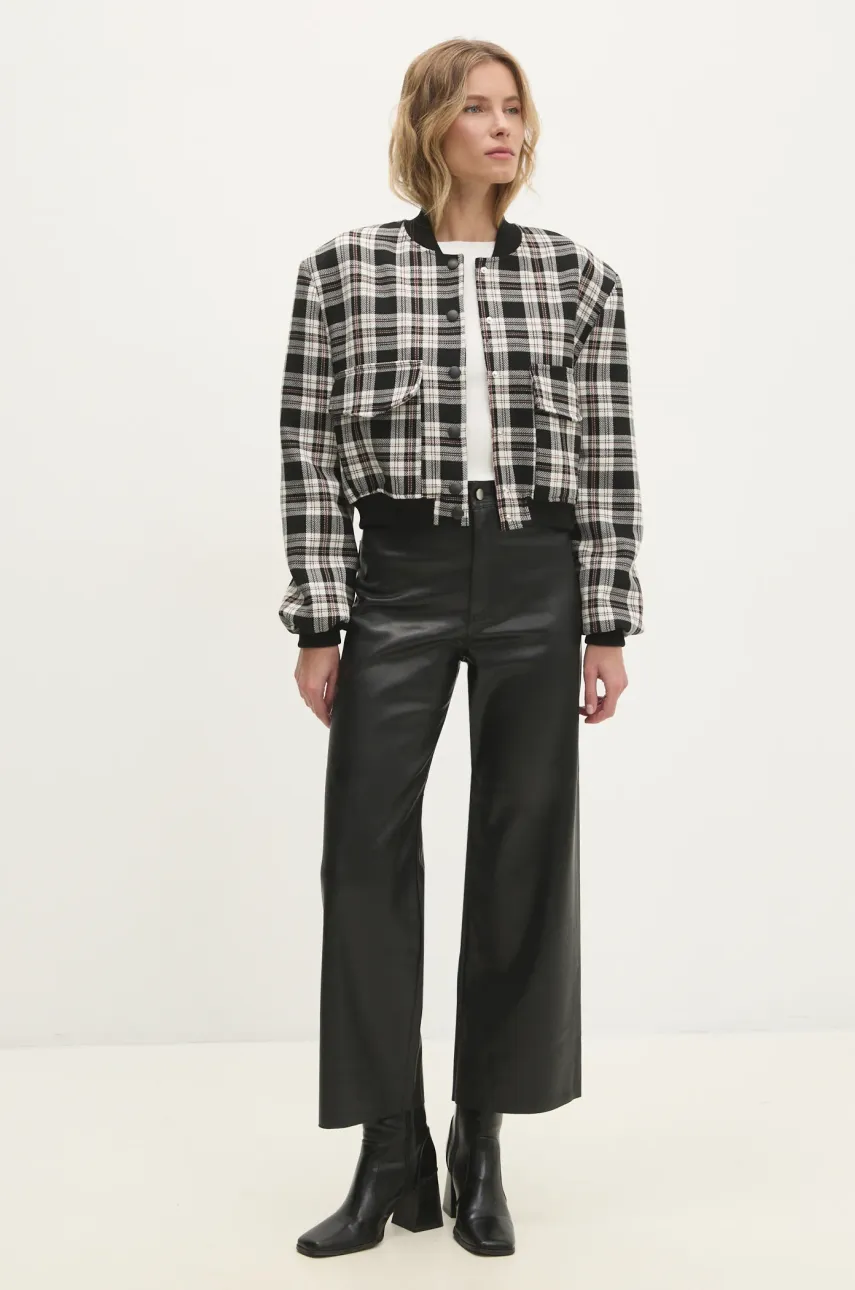 Куртка Answear.LAB женская цвет чёрный переходная oversize Куртка Answear.LAB женская цвет чёрный переходная oversize