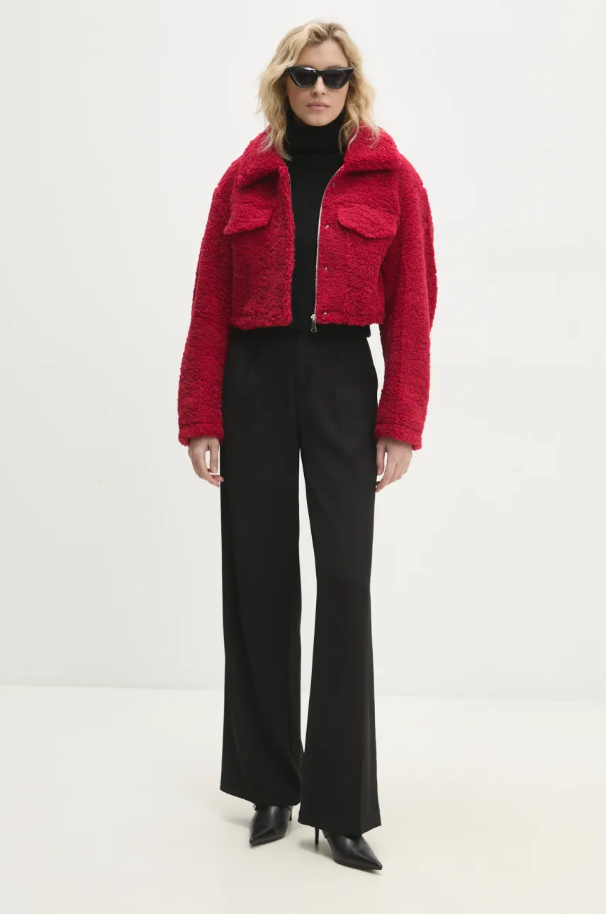 Куртка Answear.LAB женская цвет красный переходная oversize Куртка Answear.LAB женская цвет красный переходная oversize