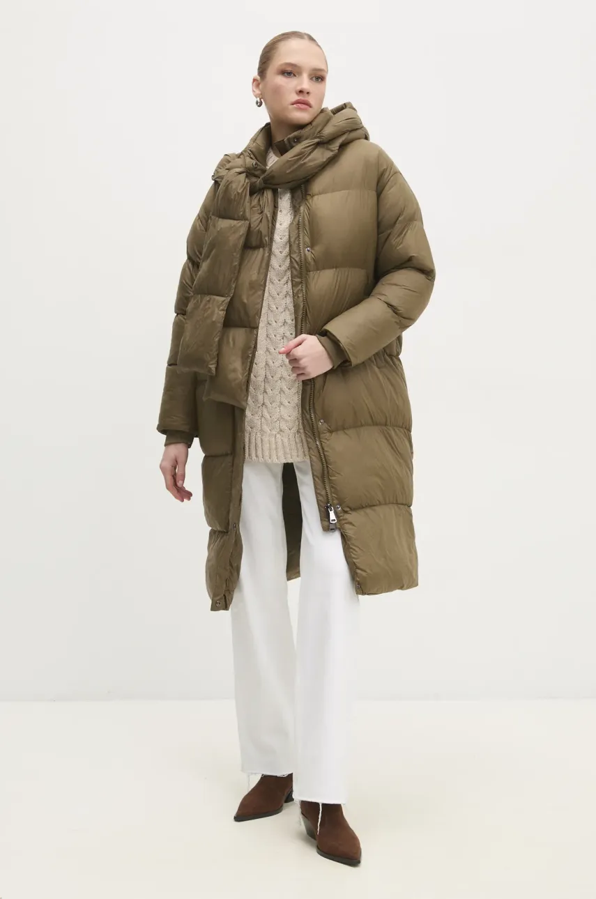 Куртка Answear.LAB женская цвет зелёный зимняя oversize Куртка Answear.LAB женская цвет зелёный зимняя oversize