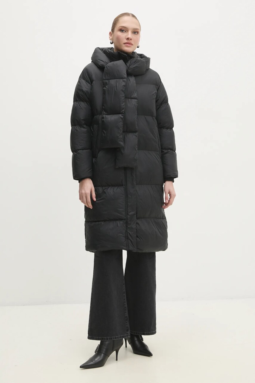 Levně Bunda Answear Lab dámská, černá barva, zimní, oversize