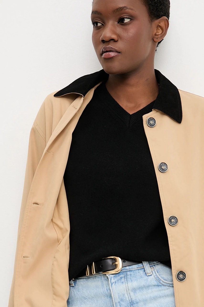 Μπουφάν Answear.LAB χρώμα: μπεζ φωτογραφία