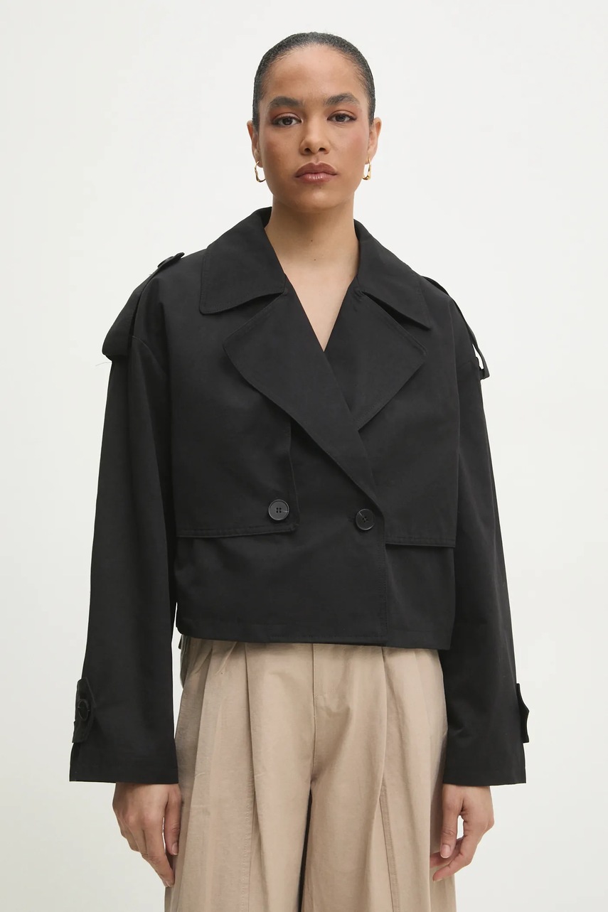 Καμπαρντίνα Answear.LAB χρώμα: μαύρο φωτογραφία