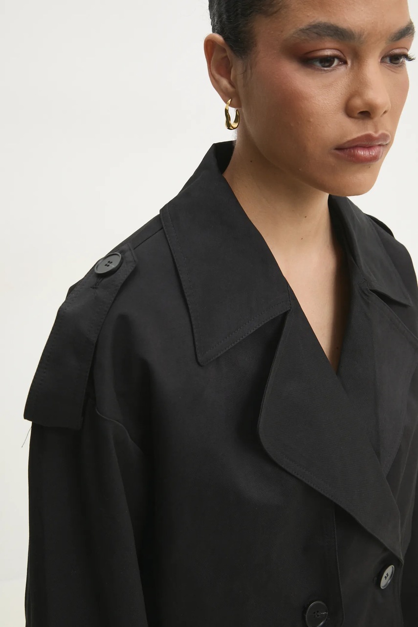 Καμπαρντίνα Answear.LAB χρώμα: μαύρο φωτογραφία