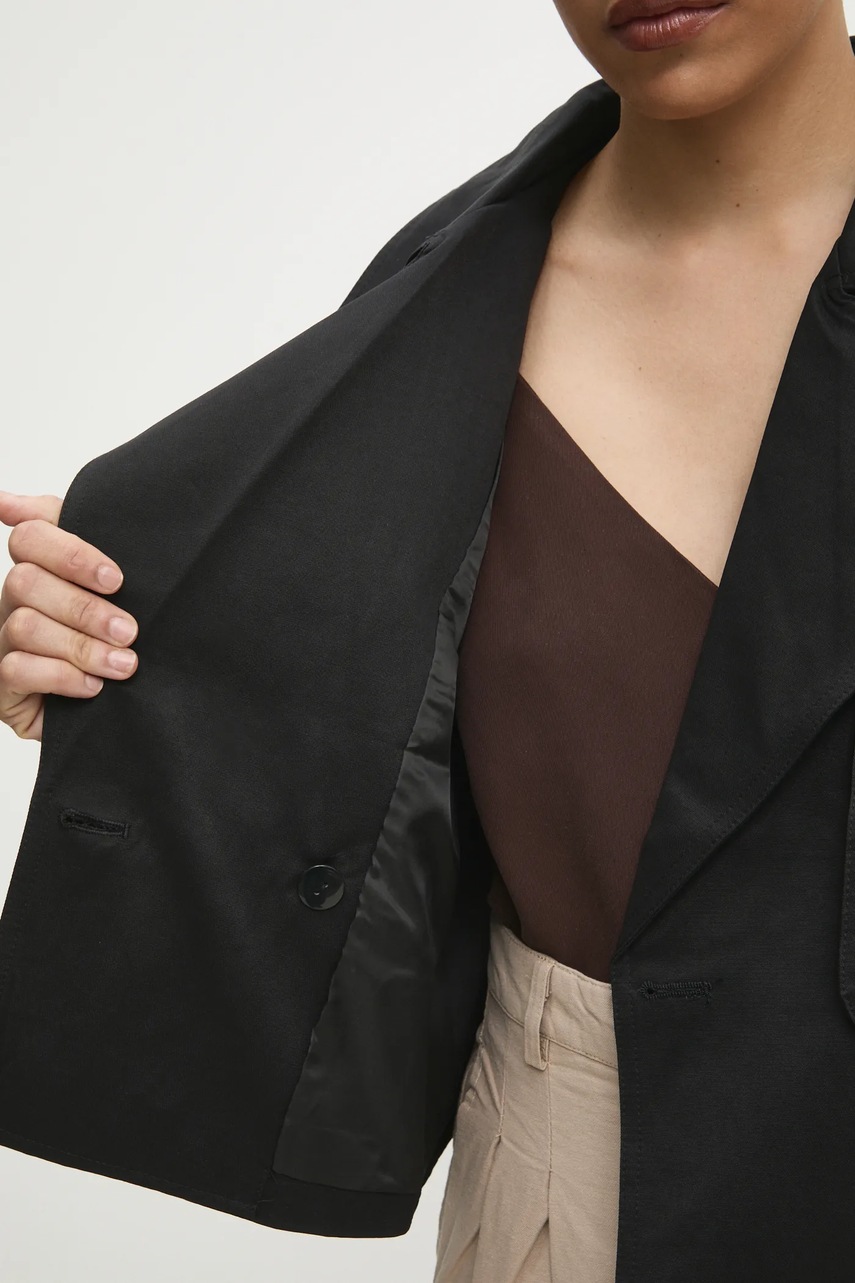 Καμπαρντίνα Answear.LAB χρώμα: μαύρο φωτογραφία