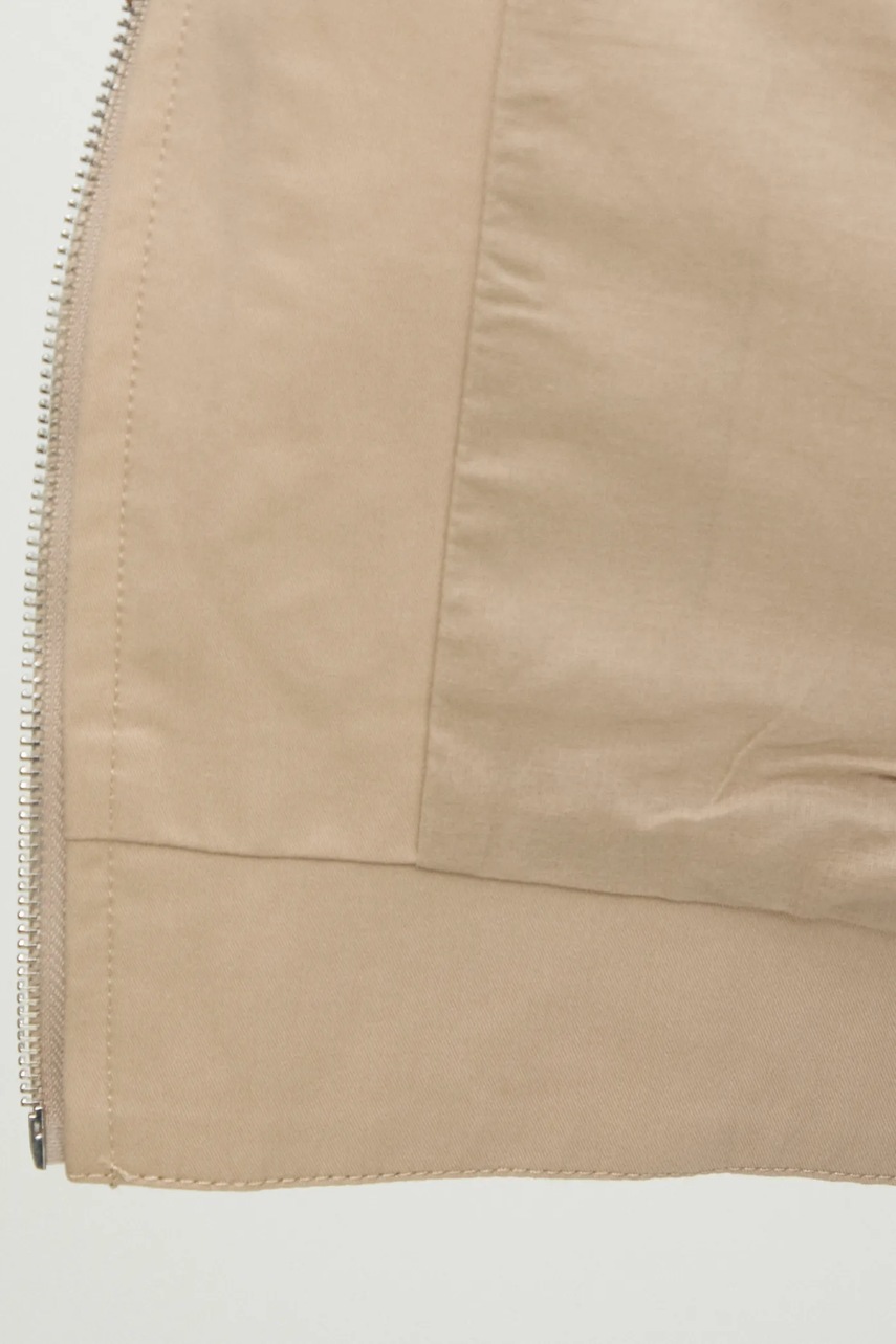 Βαμβακερό μπουφάν Answear.LAB χρώμα: μπεζ φωτογραφία