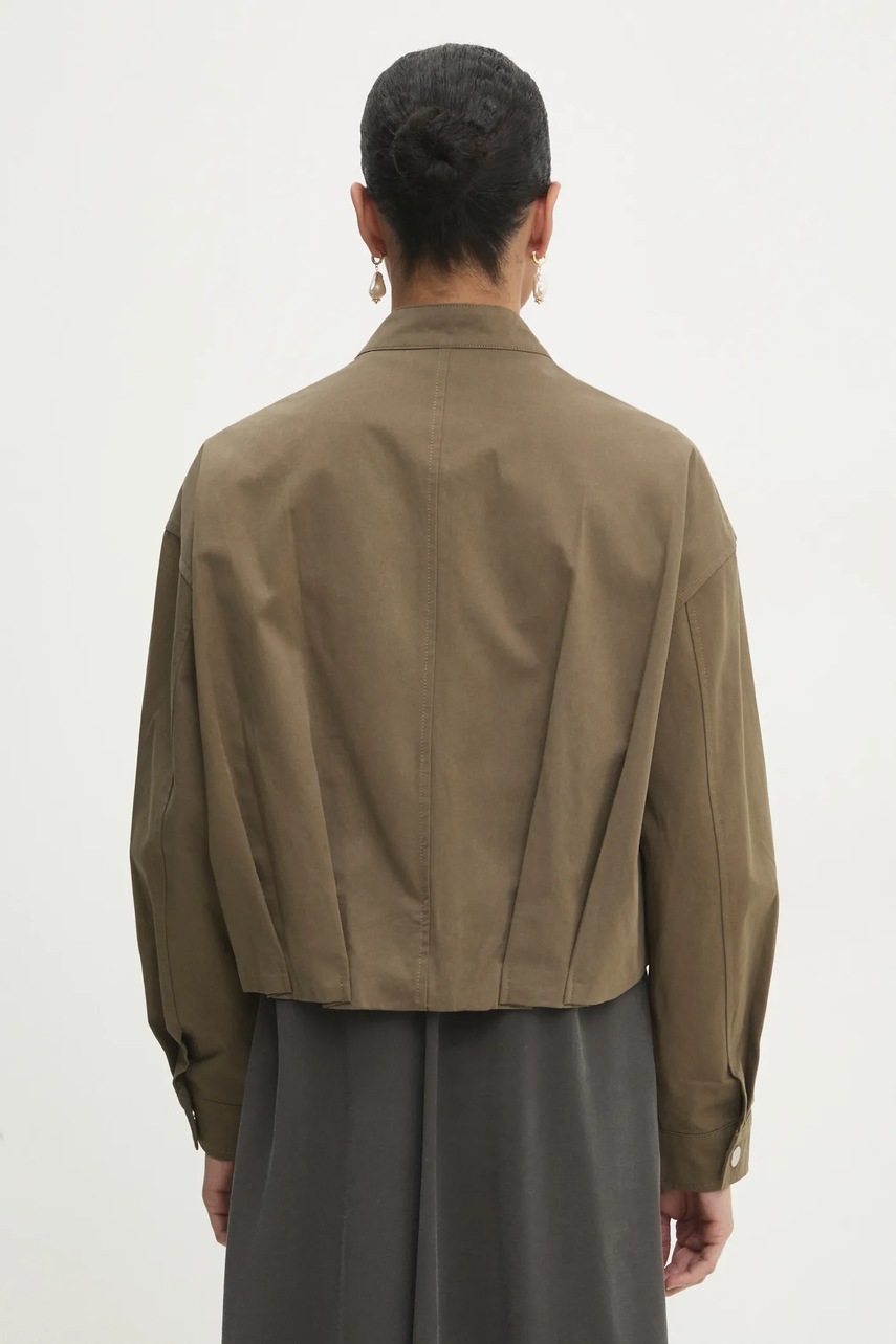 Βαμβακερό μπουφάν Answear.LAB χρώμα: πράσινο φωτογραφία