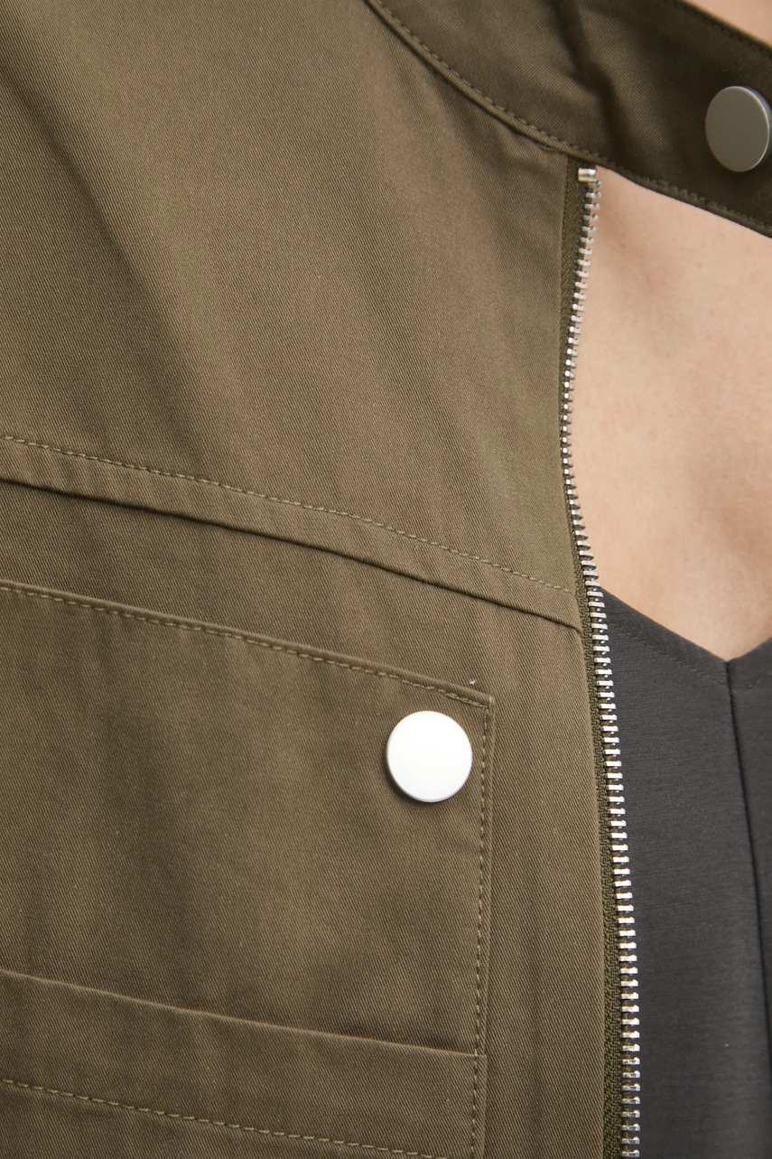 Βαμβακερό μπουφάν Answear.LAB χρώμα: πράσινο φωτογραφία