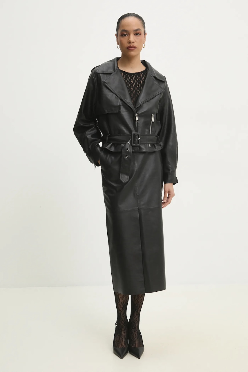 Куртка Answear Lab цвет чёрный переходная oversize Куртка Answear Lab цвет чёрный переходная oversize