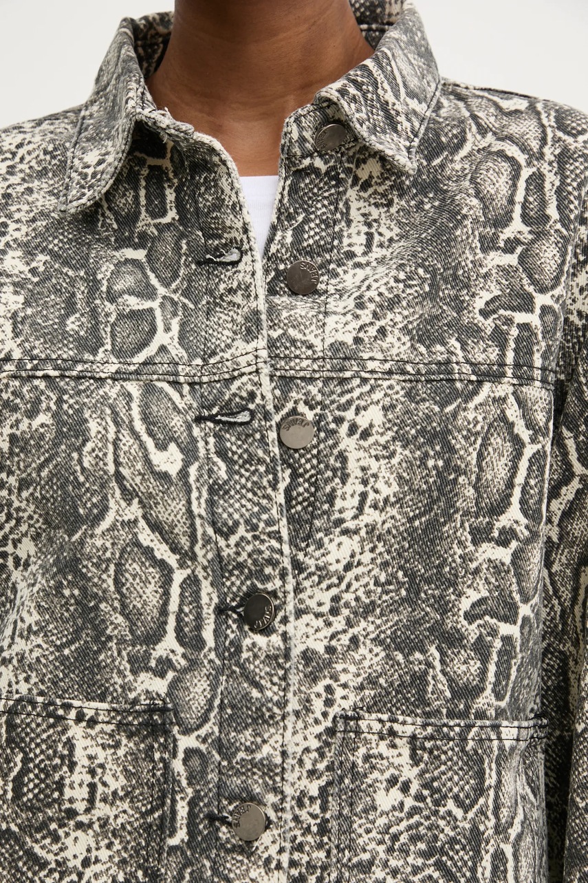 Τζιν μπουφάν Answear.LAB χρώμα: μπεζ φωτογραφία