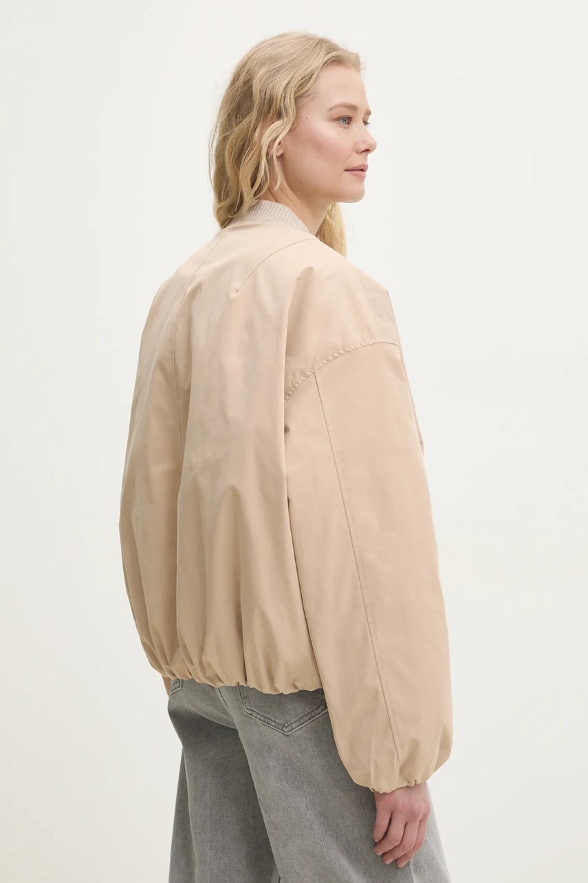 Μπουφάν bomber Answear.LAB χρώμα: μπεζ φωτογραφία