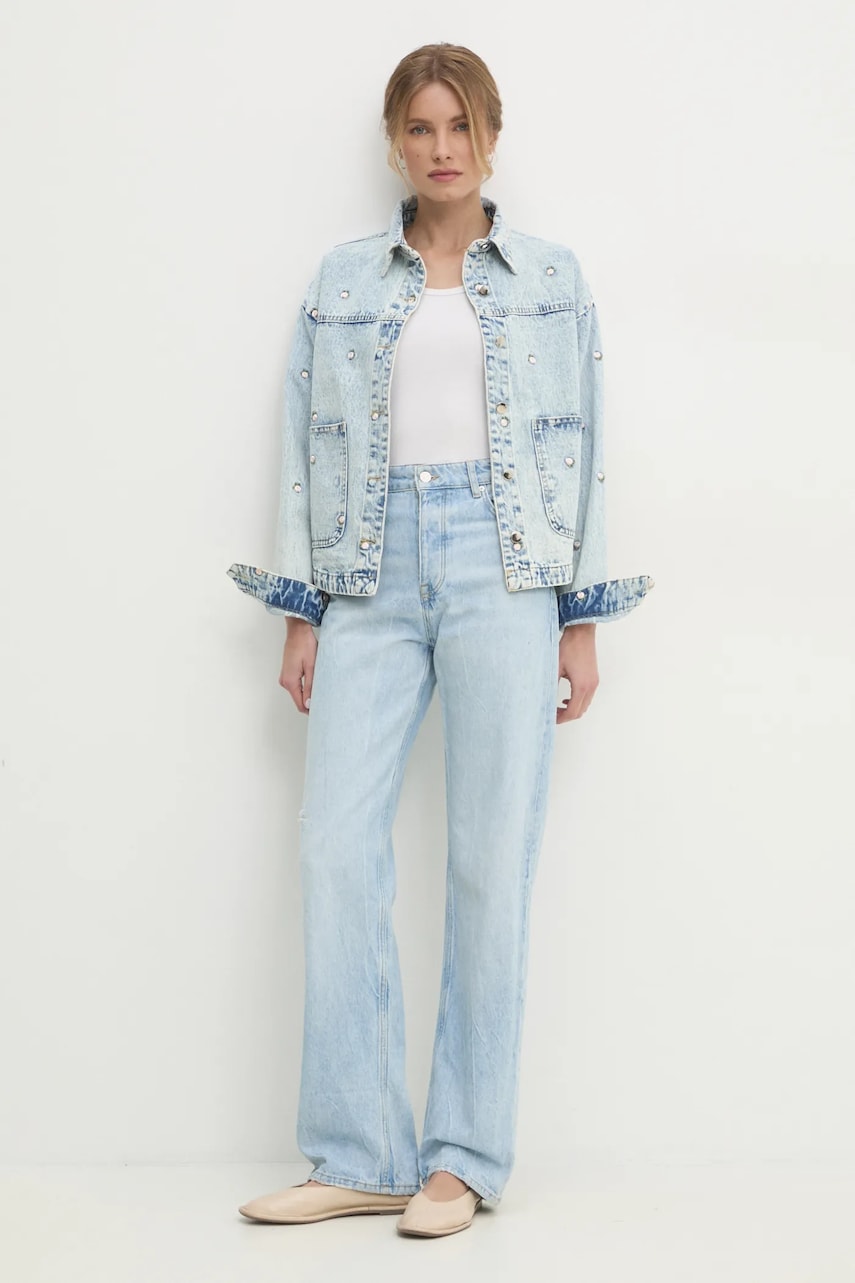 Джинсовая куртка Answear Lab переходная oversize Джинсовая куртка Answear Lab переходная oversize