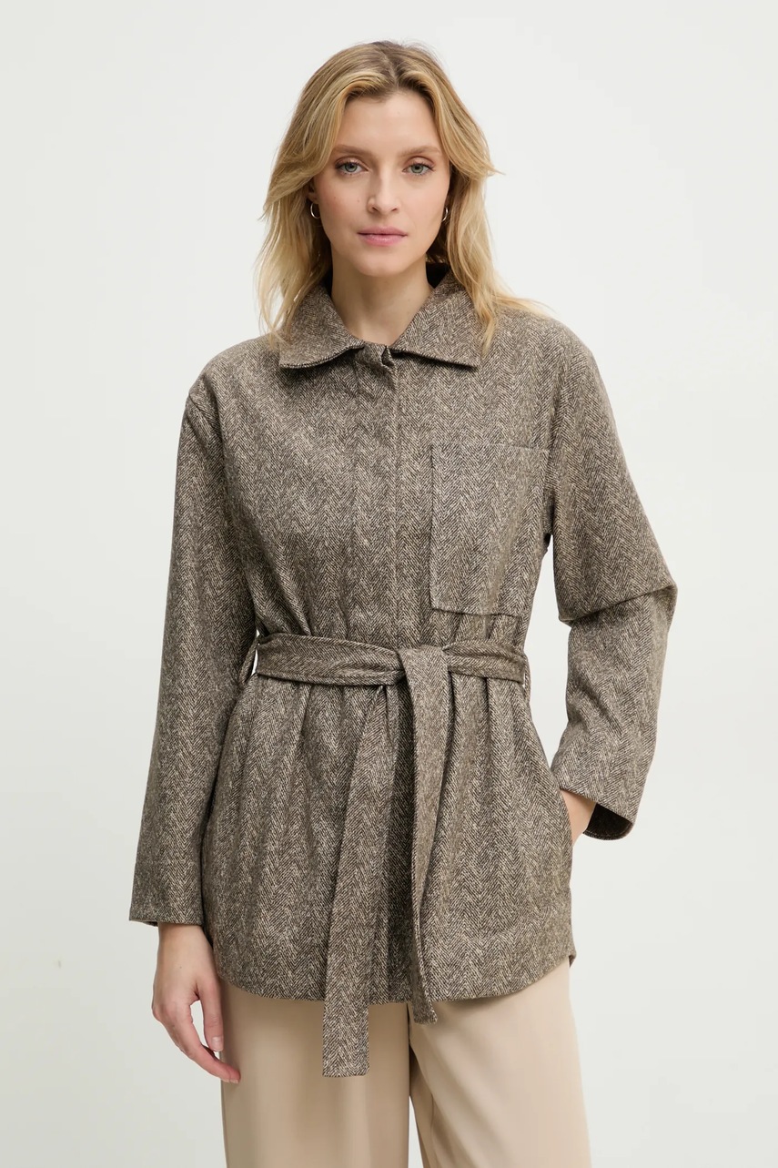 Μπουφάν Answear.LAB χρώμα: καφέ φωτογραφία