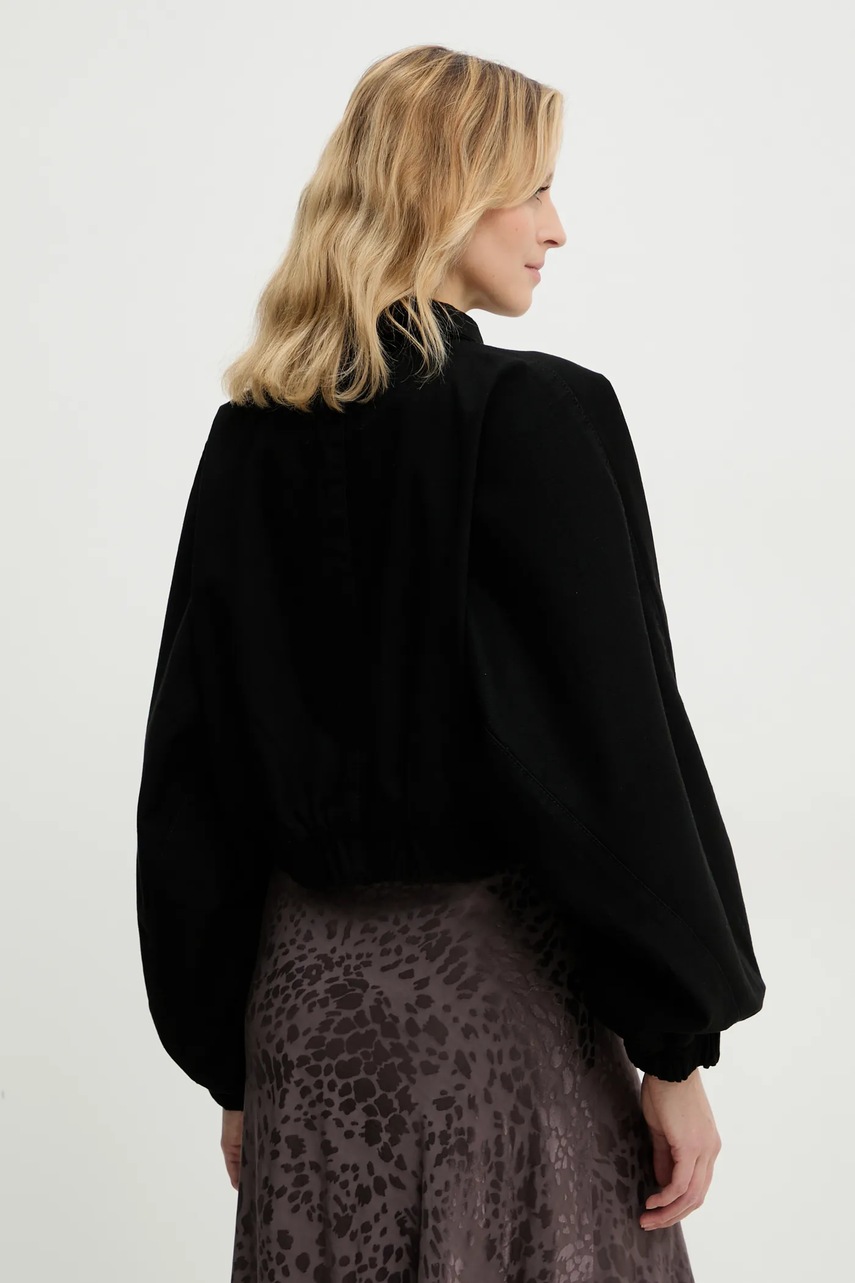 Τζιν μπουφάν Answear.LAB χρώμα: μαύρο φωτογραφία