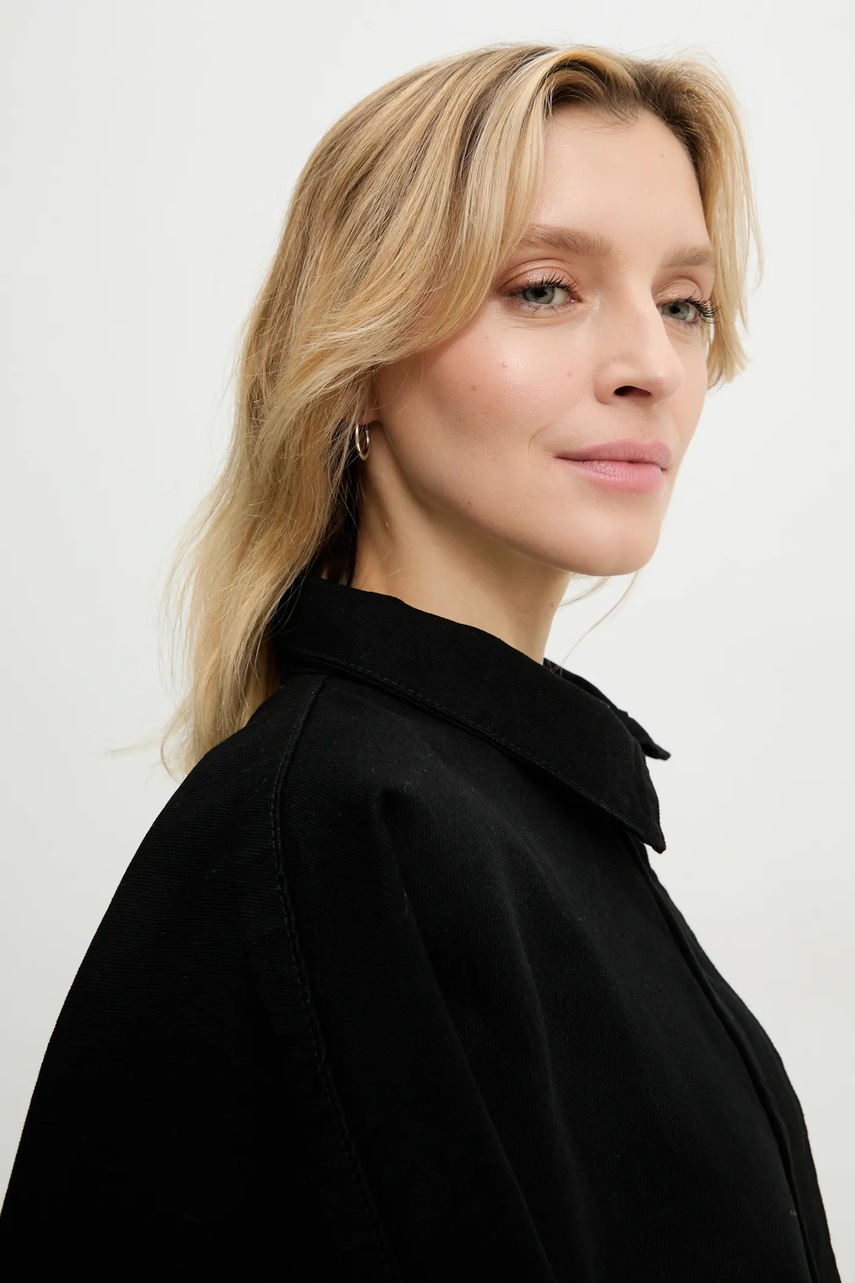 Τζιν μπουφάν Answear.LAB χρώμα: μαύρο φωτογραφία