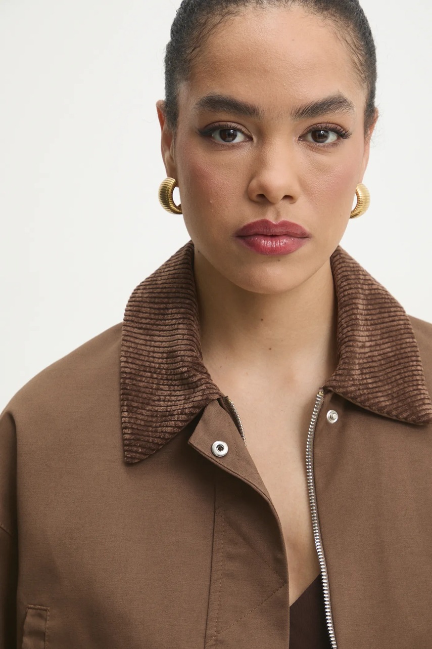 Μπουφάν Answear.LAB χρώμα: καφέ φωτογραφία